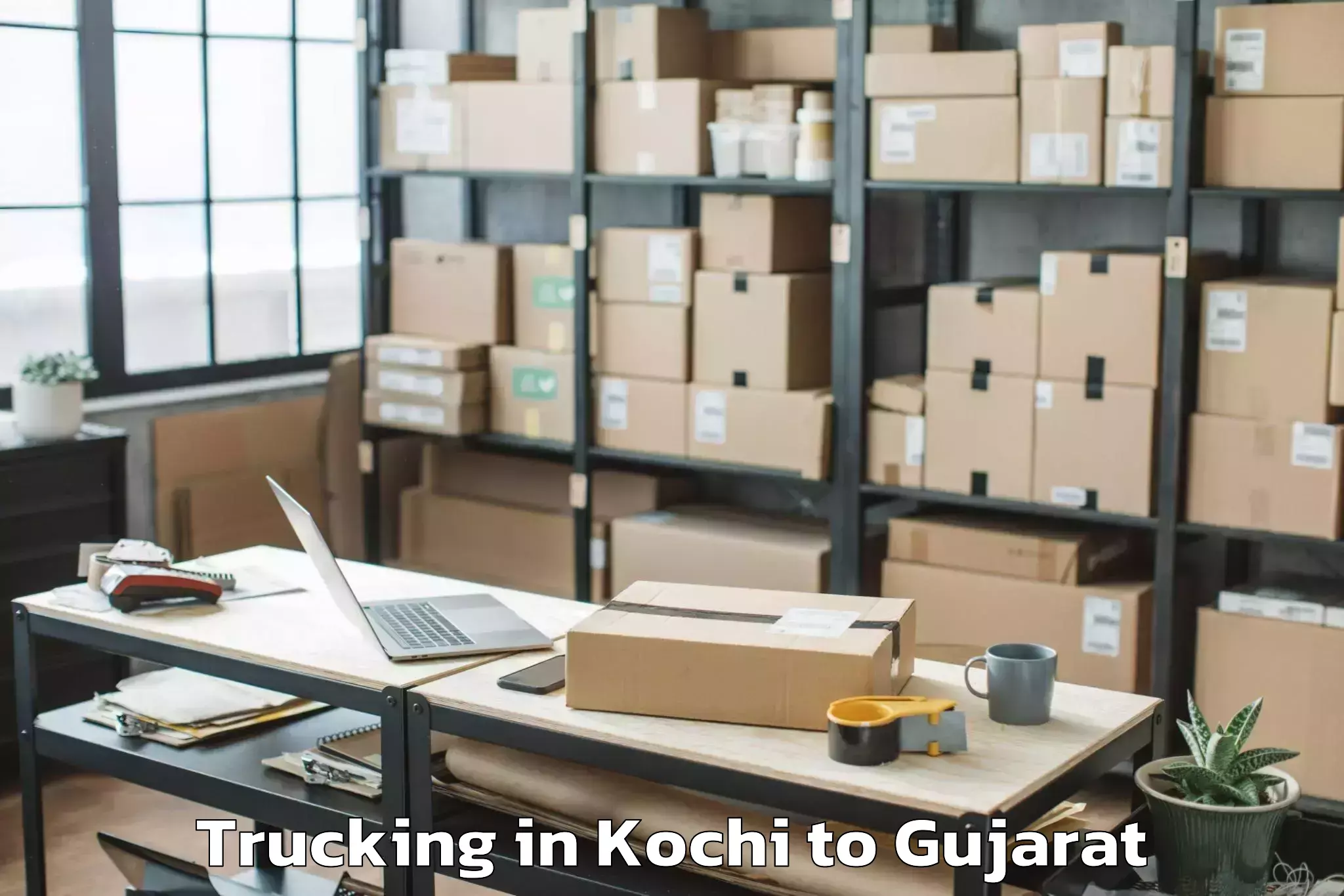 Kochi to Rajpipla Trucking Booking